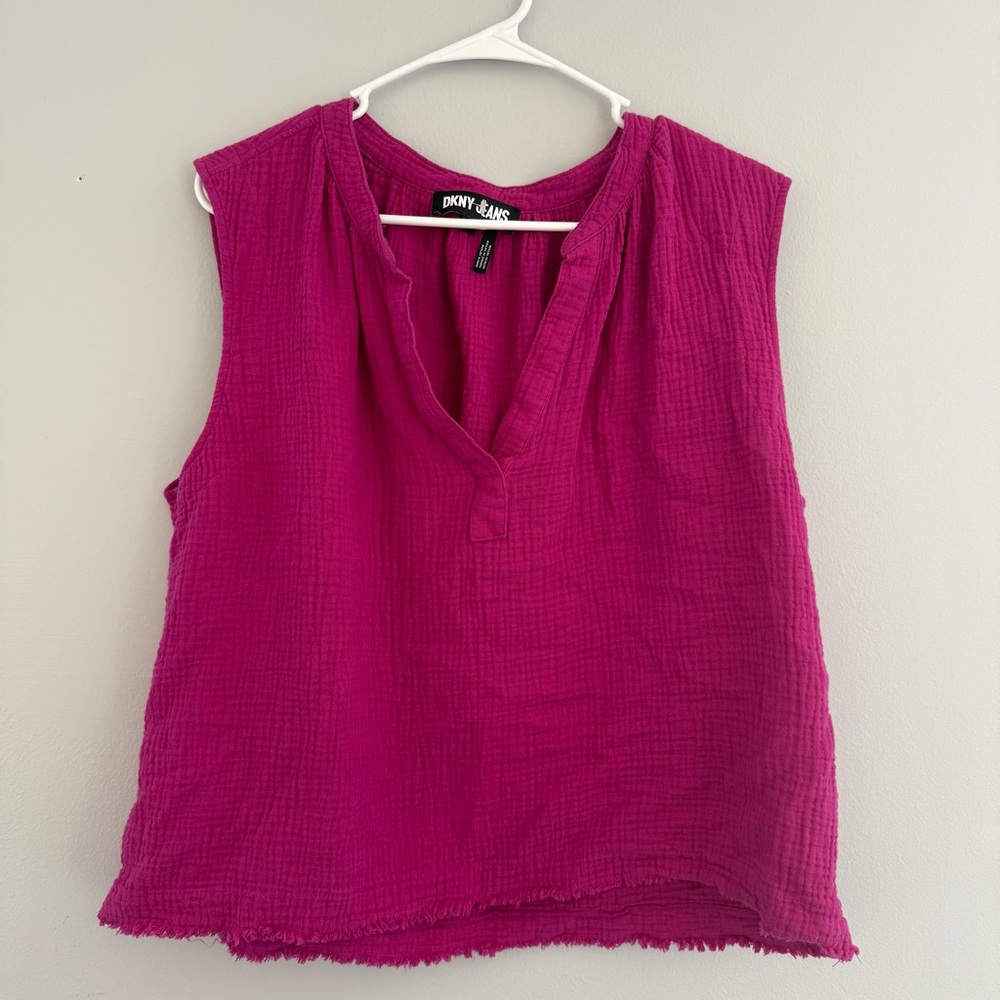 DKNY Gauzey Crop Top